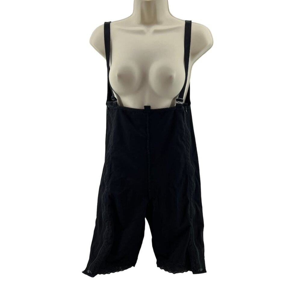 ContourMD Thigh Body Garment Side Zippers Open Crotch Black Xlarge